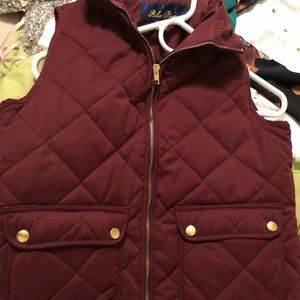 Maroon Winter Vest